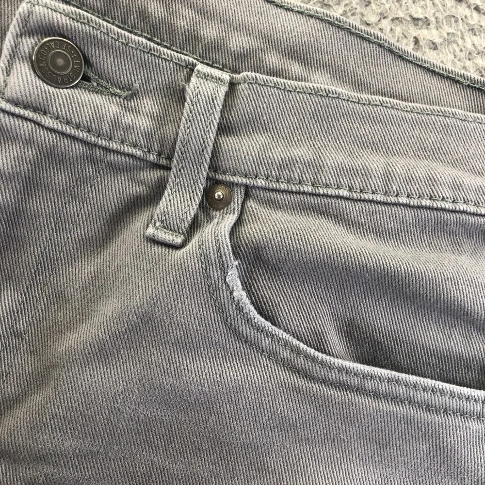 Levis Jeans Ment 33x34 Gray 514 Straight Fit Stretch Denim Light Wash Regular Fi